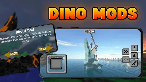 Скриншот 8 — Моды Динозавр для Minecraft PE