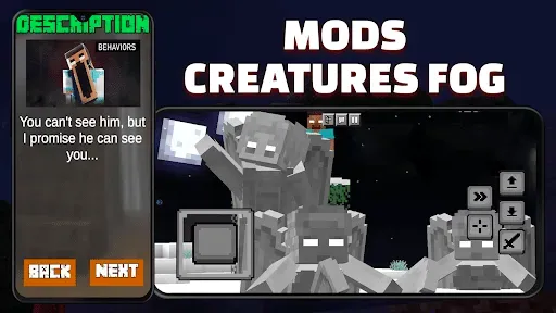 Скриншот 2 — Mods The Fog for Minecraft PE