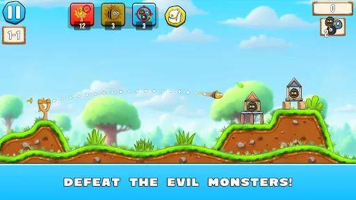 Скриншот 1 — Angry Monsters Catapult