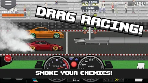 Скриншот 1 — Pixel Car Racer