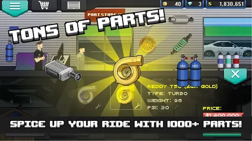 Скриншот 2 — Pixel Car Racer