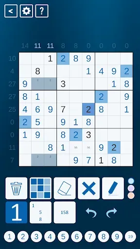 Скриншот 1 — Sandwich Sudoku