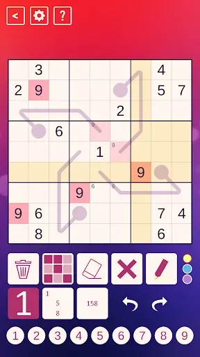 Скриншот 1 — Thermo Sudoku