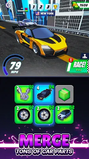 Скриншот 1 — Super Car Merge