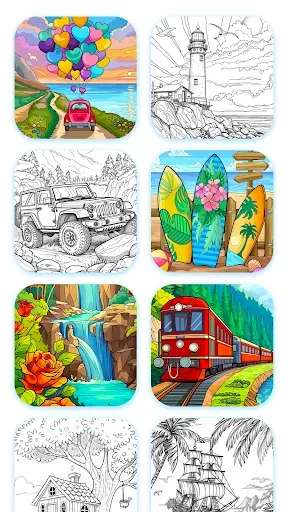 Скриншот 2 — Coloring Book For Relaxation