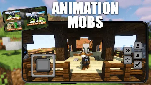 Скриншот 1 — Моды Мобы Анимации Minecraft