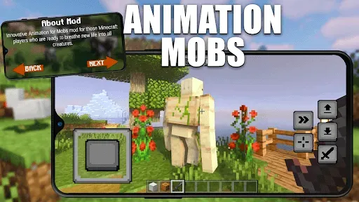 Скриншот 2 — Моды Мобы Анимации Minecraft