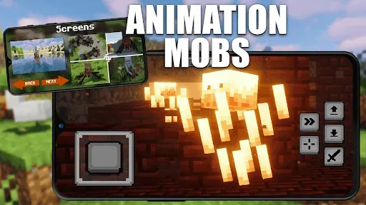 Скриншот 4 — Моды Мобы Анимации Minecraft