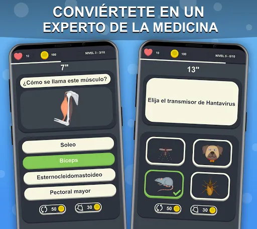 Скриншот 1 — Doctor Trivia - Quiz Medicina