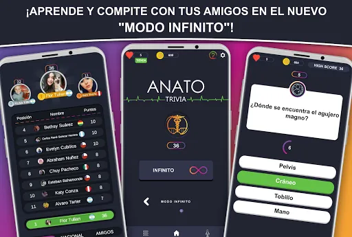 Скриншот 4 — Anato Trivia - Quiz Anatomía