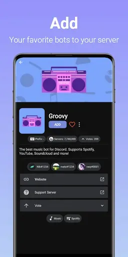 Скриншот 2 — Bots for Discord