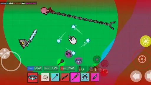 Скриншот 1 — Thelast.io - 2D Battle Royale
