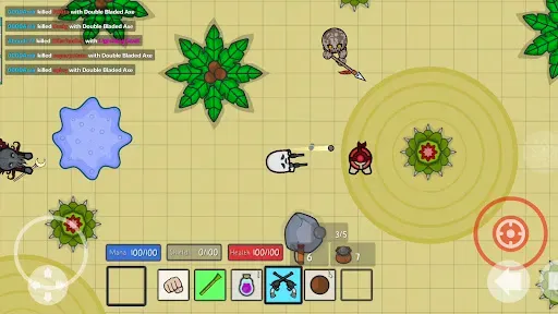 Скриншот 2 — Thelast.io - 2D Battle Royale
