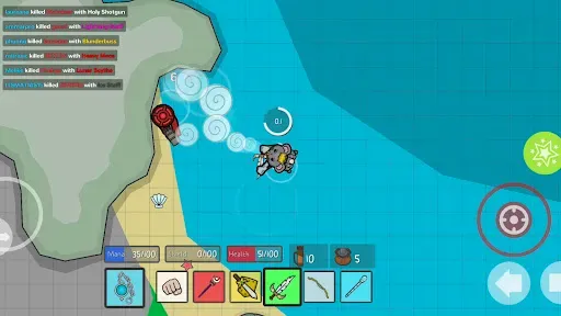 Скриншот 3 — Thelast.io - 2D Battle Royale