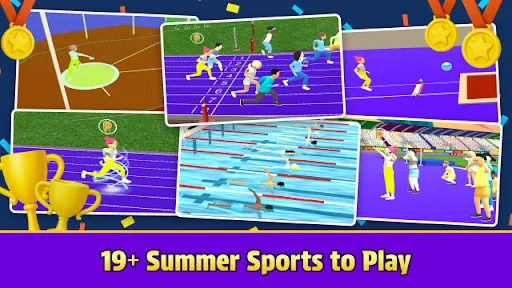 Скриншот 1 — Marble Athletics: Summer Games