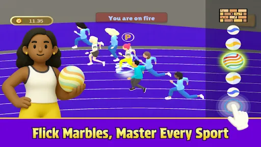 Скриншот 2 — Marble Athletics: Summer Games