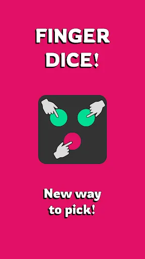 Скриншот 1 — Finger Dice - случайный выбор