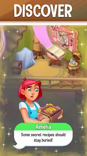 Скриншот 3 — Love & Pies - Merge Mystery