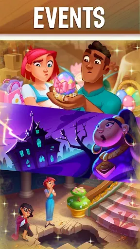 Скриншот 4 — Love & Pies - Merge Mystery