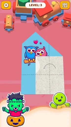 Скриншот 1 — Paper Fold: Paper Puzzle 3D