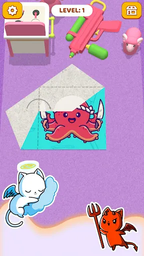 Скриншот 2 — Paper Fold: Paper Puzzle 3D