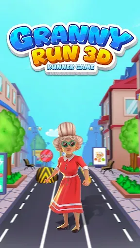 Скриншот 1 — Granny Run 3D runner game