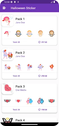 Скриншот 6 — Angel Stickers : WAStickerApps