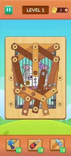 Скриншот 1 — Wood Nuts: Screw Puzzle