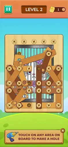 Скриншот 2 — Wood Nuts: Screw Puzzle