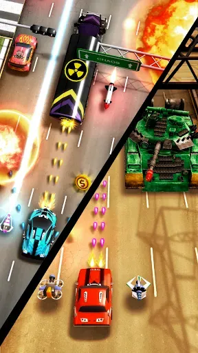 Скриншот 3 — Chaos Road: Гонки и сражения