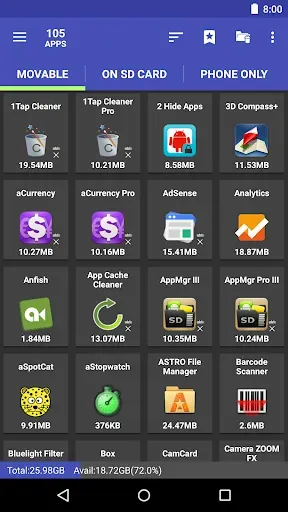 Скриншот 6 — AppMgr III (App 2 SD)