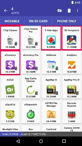 Скриншот 7 — AppMgr III (App 2 SD)
