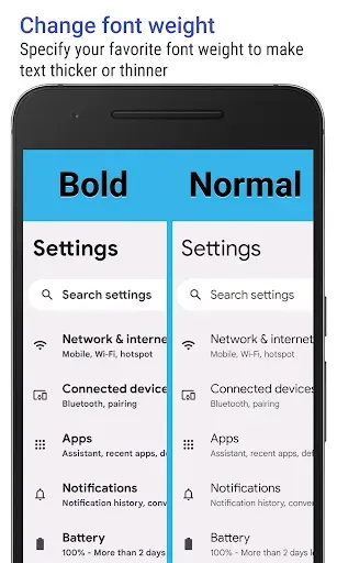 Скриншот 2 — Big Font (change font size)