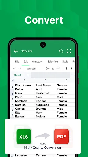 Скриншот 4 — XLSX Reader: XLS Viewer