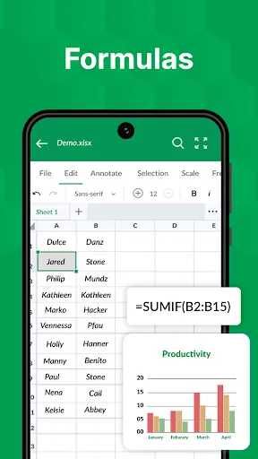 Скриншот 5 — XLSX Reader: XLS Viewer