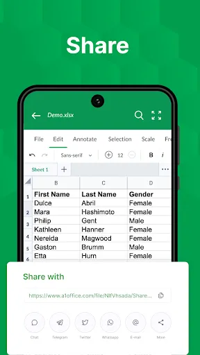 Скриншот 6 — XLSX Reader: XLS Viewer
