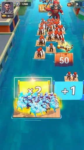 Скриншот 3 — Raft War: Выживание