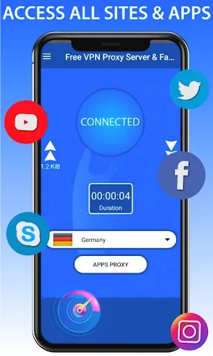 Скриншот 2 — VPN Proxy master Server & Fast