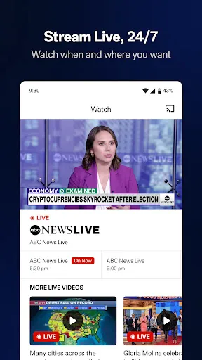 Скриншот 4 — ABC News: Breaking News Live