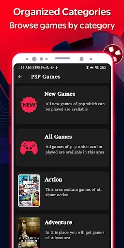 Скриншот 3 — PSP Games Library Hub