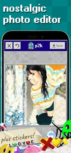 Скриншот 1 — y2k: 2000s photo editor