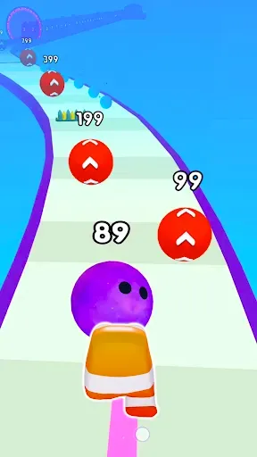 Скриншот 1 — Alphabet Run: Rolling Balls