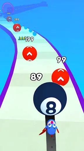 Скриншот 2 — Alphabet Run: Rolling Balls