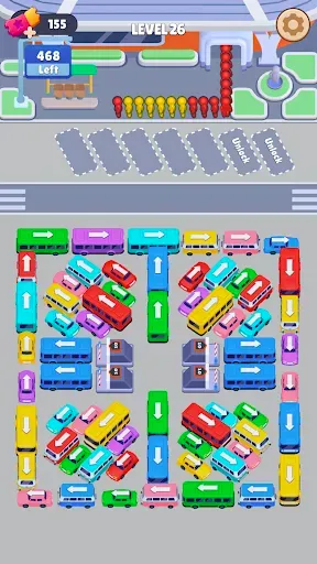 Скриншот 1 — Bus Sort: Car Parking Jam