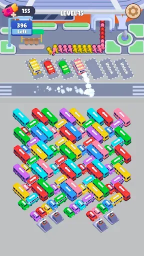 Скриншот 4 — Bus Sort: Car Parking Jam
