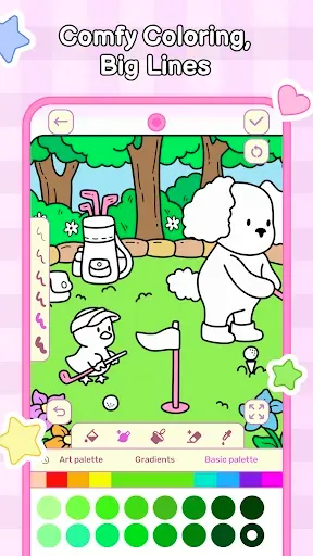 Скриншот 4 — My Cute Friends: Coloring Book