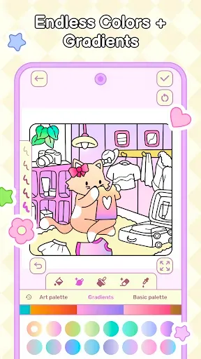Скриншот 5 — My Cute Friends: Coloring Book