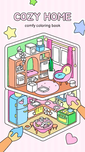 Скриншот 1 — Cozy Home: Comfy Coloring Book