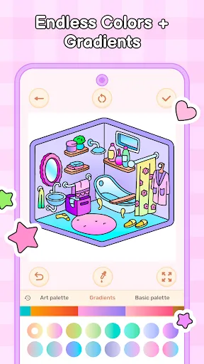Скриншот 5 — Cozy Home: Comfy Coloring Book