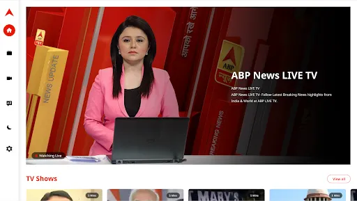 Скриншот 2 — ABPLIVE TV App: LIVE TV & News